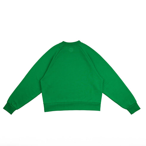 Emerald Green Raglan Crewneck Sweater
